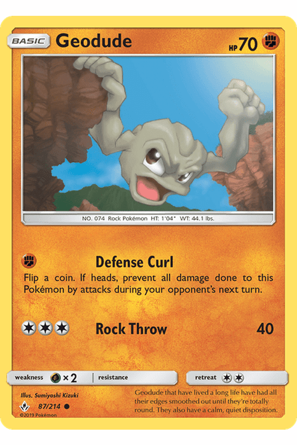 087 / 214 Geodude - Common - Collectible Madness