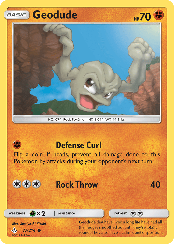 087 / 214 Geodude - Common - Collectible Madness
