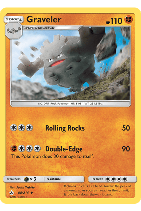 088 / 214 Graveler - Uncommon Reverse Holo - Collectible Madness
