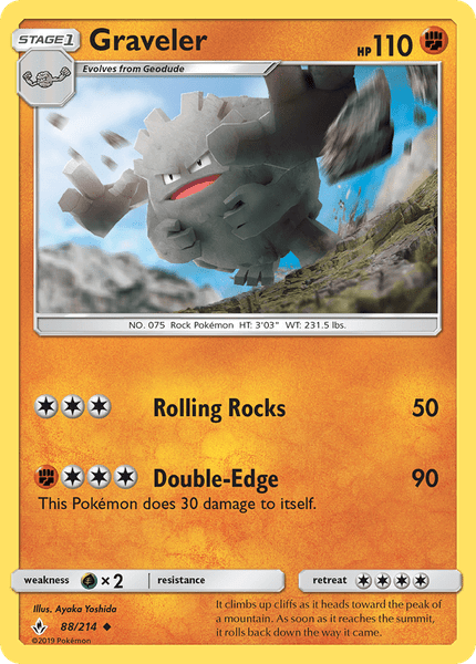 088 / 214 Graveler - Uncommon Reverse Holo - Collectible Madness