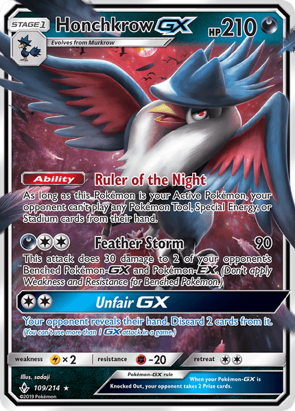 109 / 214 Honchkrow-GX - Ultra Rare - Collectible Madness