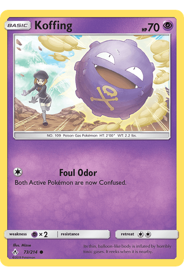 073 / 214 Koffing - Common Reverse Holo - Collectible Madness