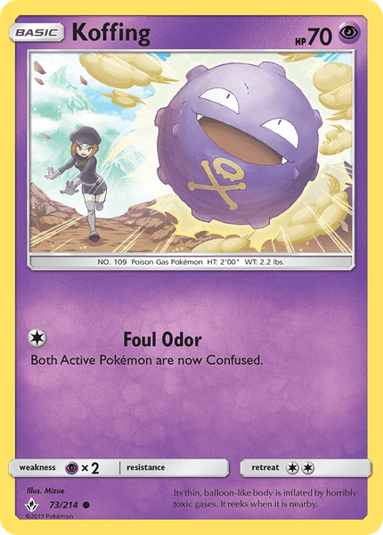 073 / 214 Koffing - Common Reverse Holo - Collectible Madness