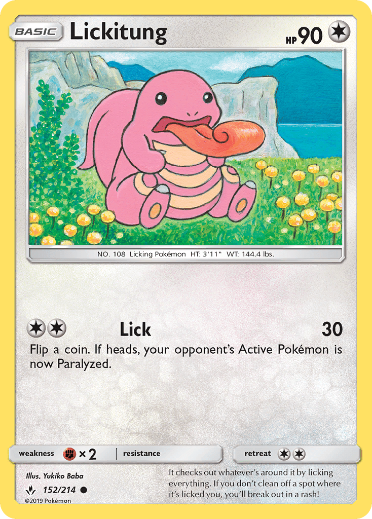 152 / 214 Lickitung - Common - Collectible Madness