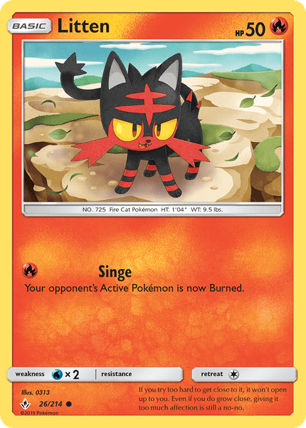 026 / 214 Litten - Common - Collectible Madness