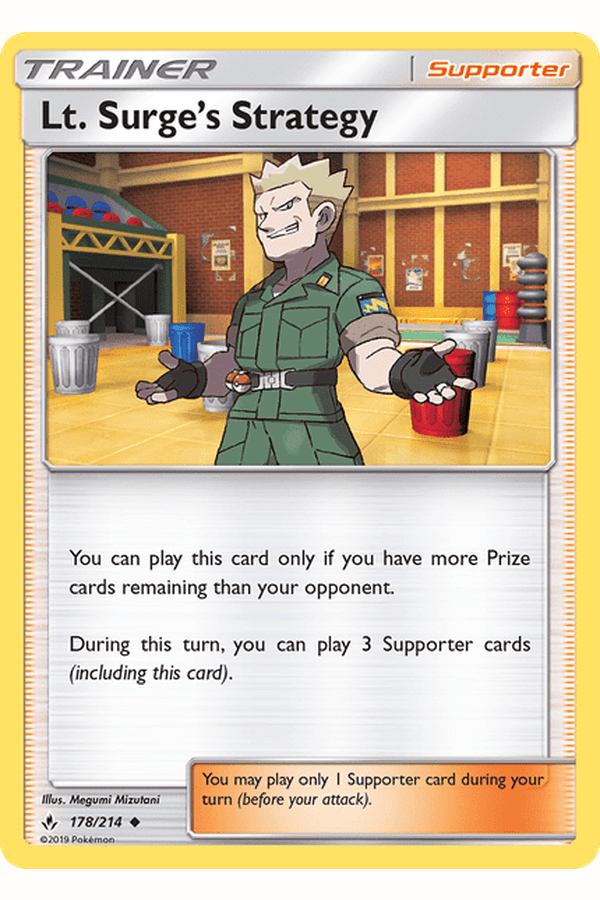 178 / 214 Lt. Surge√ïs Strategy - Uncommon - Collectible Madness