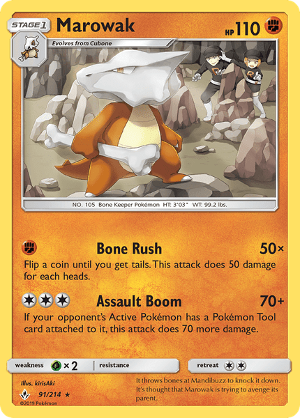 091 / 214 Marowak - Rare - Collectible Madness