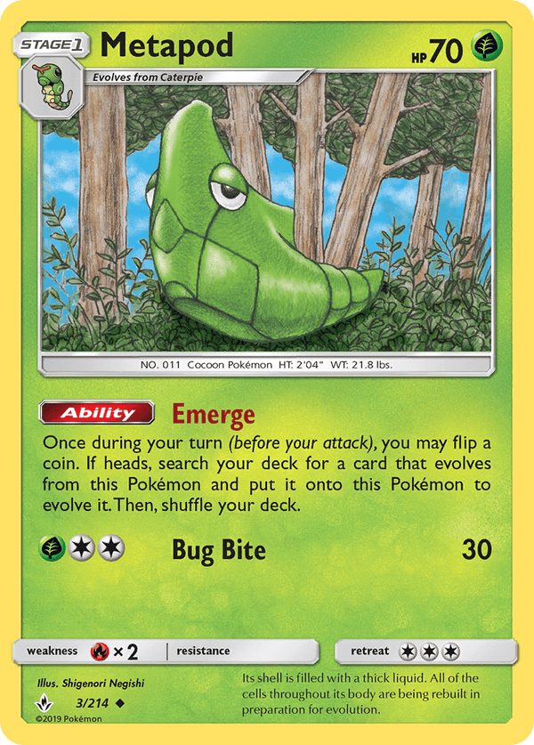 003 / 214 Metapod - Common - Collectible Madness