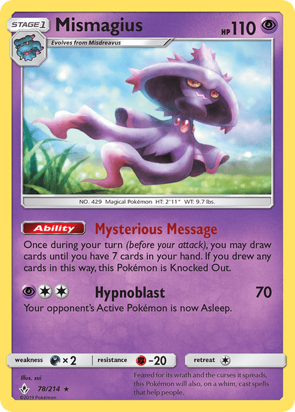 078 / 214 Mismagius - Rare - Collectible Madness