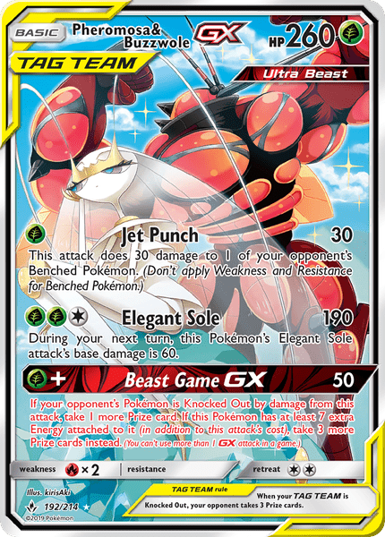 192 / 214 Pheromosa & Buzzwole-GX - Ultra Rare - Collectible Madness