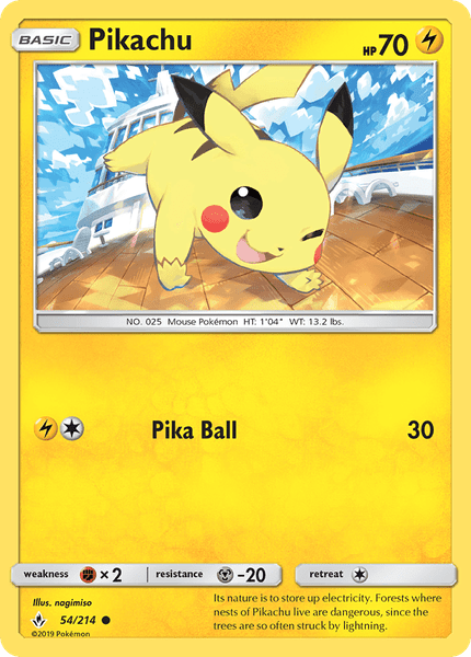 054 / 214 Pikachu - Common - Collectible Madness