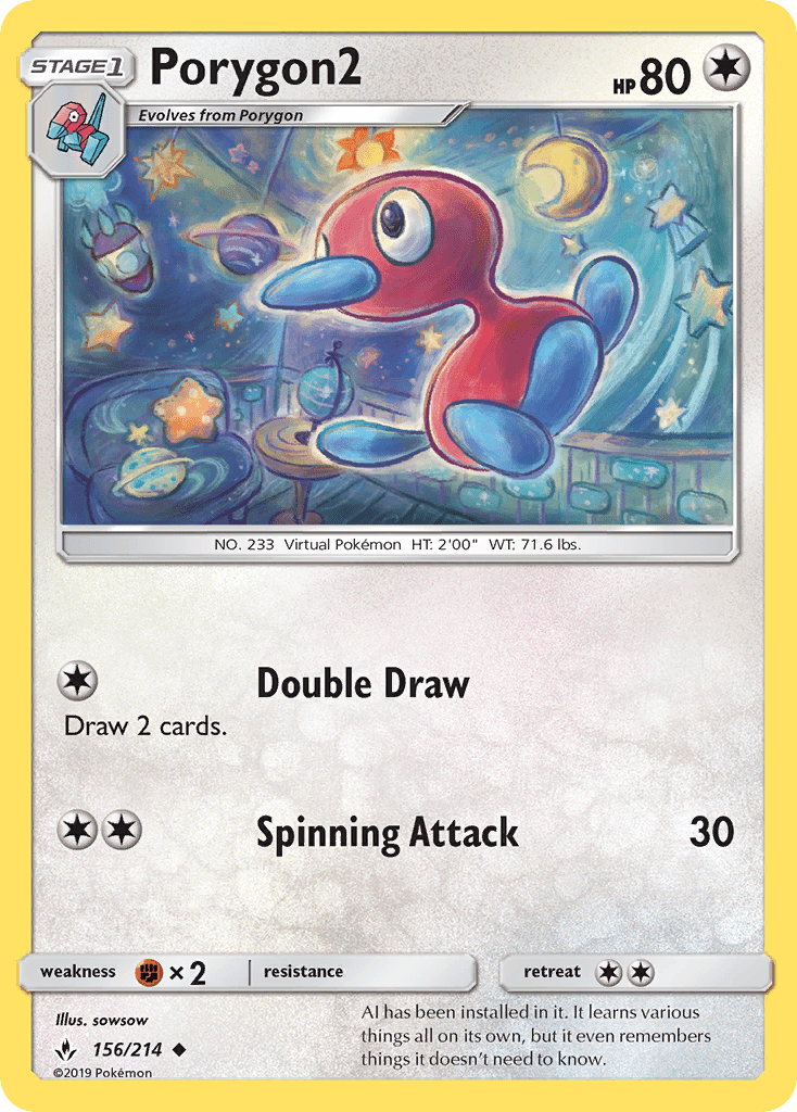 156 / 214 Porygon2 - Uncommon - Collectible Madness