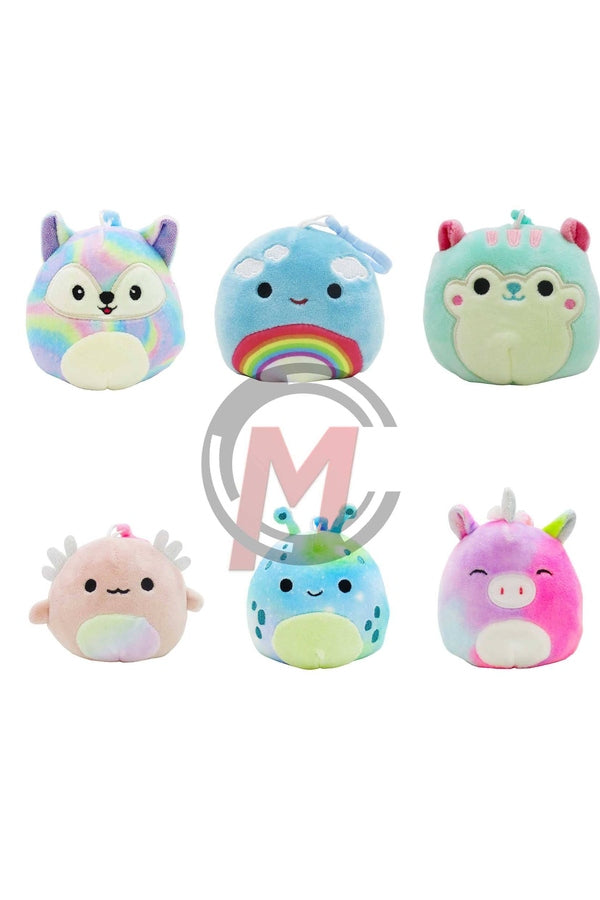 SQUISHMALLOWS 3.5" Clip-Ons Rainbow Assortment - 2022 - Collectible Madness