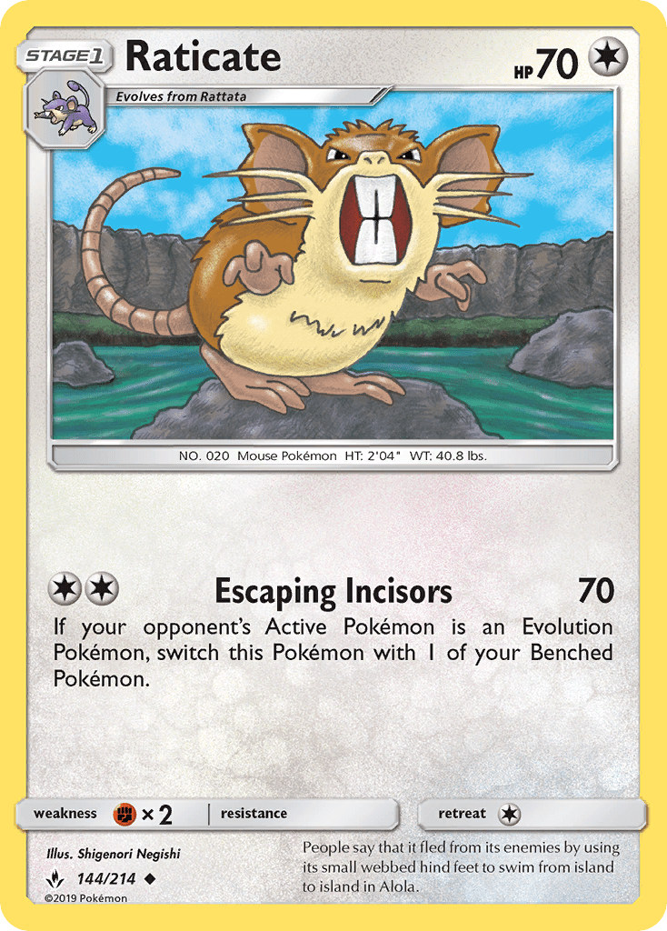 144 / 214 Raticate - Uncommon - Collectible Madness