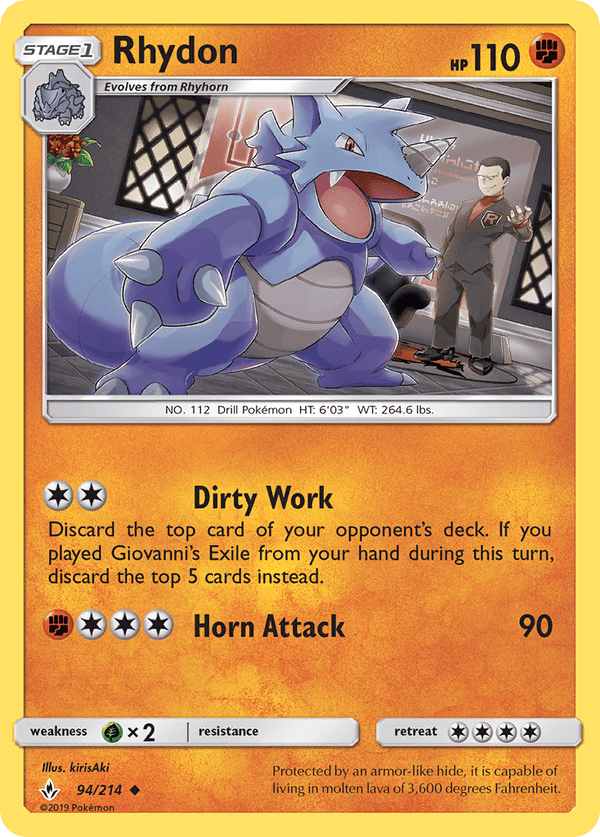 094 / 214 Rhydon - Uncommon - Collectible Madness