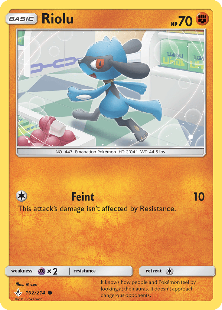 102 / 214 Riolu - Common - Collectible Madness