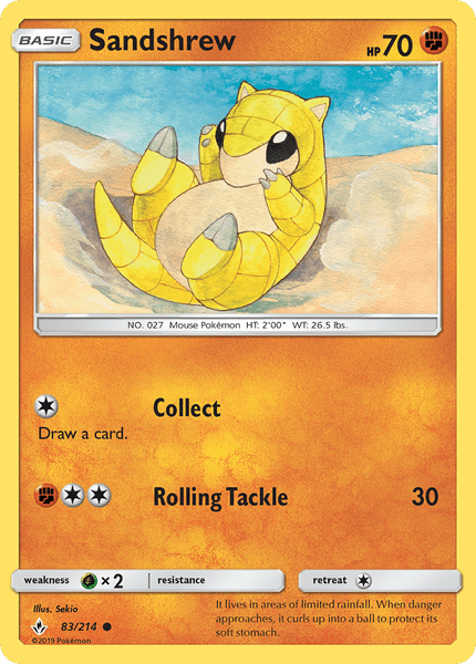 083 / 214 Sandshrew - Common - Collectible Madness