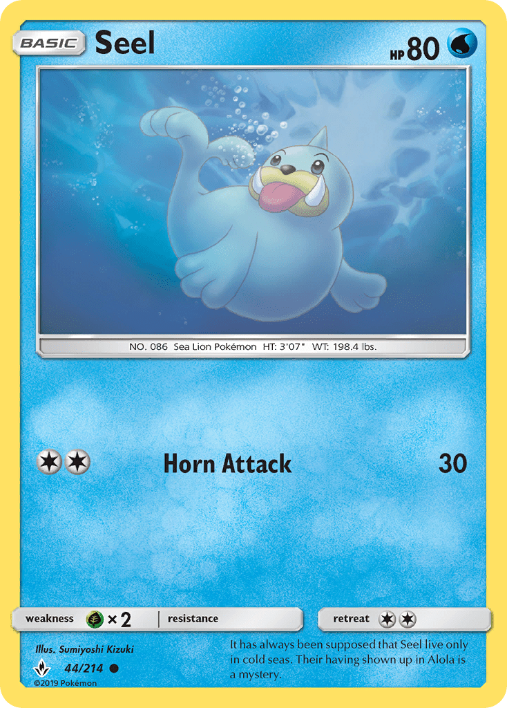 044 / 214 Seel - Common - Collectible Madness