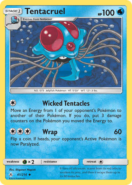041 / 214 Tentacruel - Uncommon - Collectible Madness
