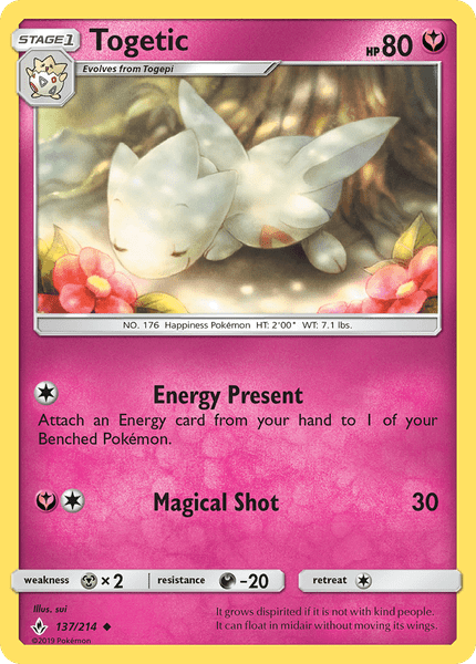 137 / 214 Togetic - Uncommon Reverse Holo - Collectible Madness