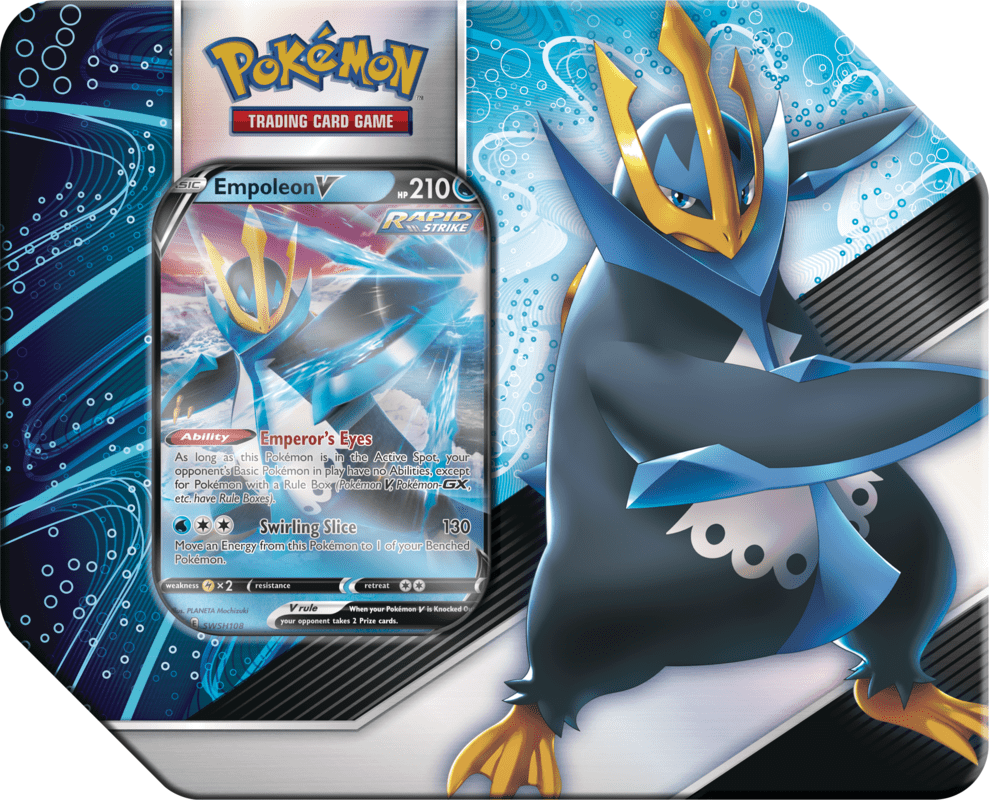 Pokemon - TCG - V Strikers Tins | Tyranitar V / Empoleon V - Collectible Madness