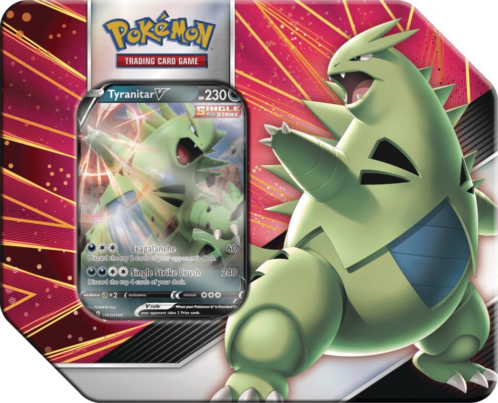 Pokemon - TCG - V Strikers Tins | Tyranitar V / Empoleon V - Collectible Madness