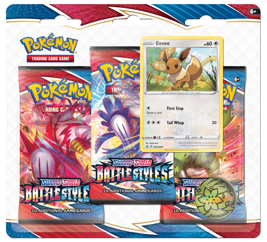 Pokemon - TCG - Battle Styles Three Pack Booster Blister - Collectible Madness