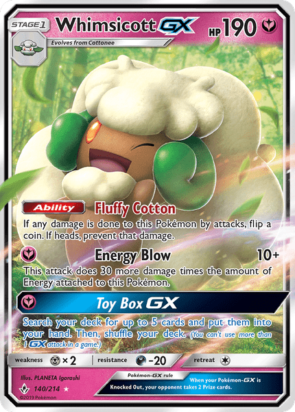 140 / 214 Whimsicott-GX - Ultra Rare - Collectible Madness