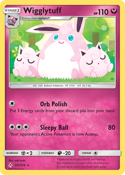 135 / 214 Wigglytuff - Rare - Collectible Madness