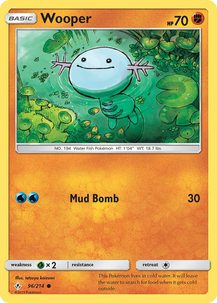 096 / 214 Wooper - Common - Collectible Madness