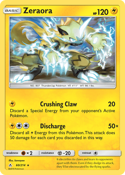 060 / 214 Zeraora - Rare - Collectible Madness